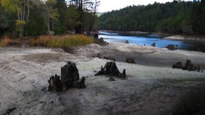 Loch Lomond Reservoir is at its lowest level since 1991.